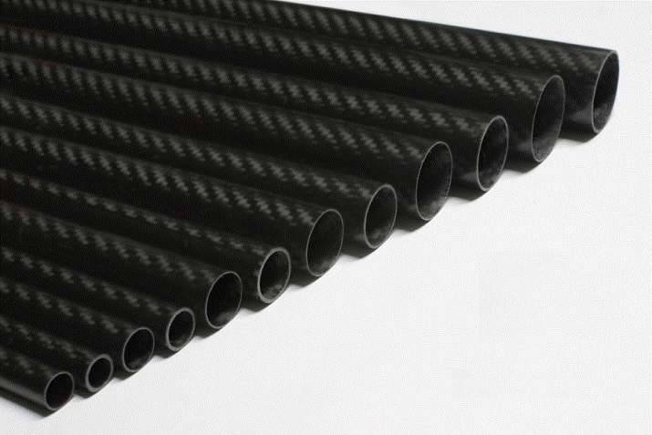 Tubo Carbono D25 x d23 x L500mm 3K terminacion mate